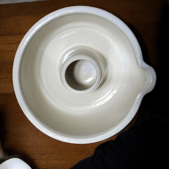 Vintage Handcrafted Stoneware Chicken Roaster 9 1/4" - Picture 4 of 7